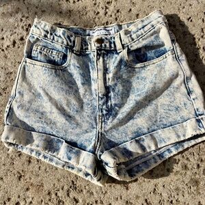 American Apparel Acid Wash JEAN SHORTS 27